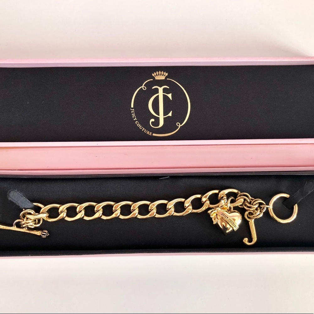 Juicy Couture Gold Charm Bracelet w/ Box